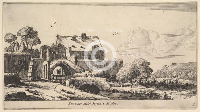A Water Mill near St. Denis, 17th century. Creator: Reinier Zeeman.