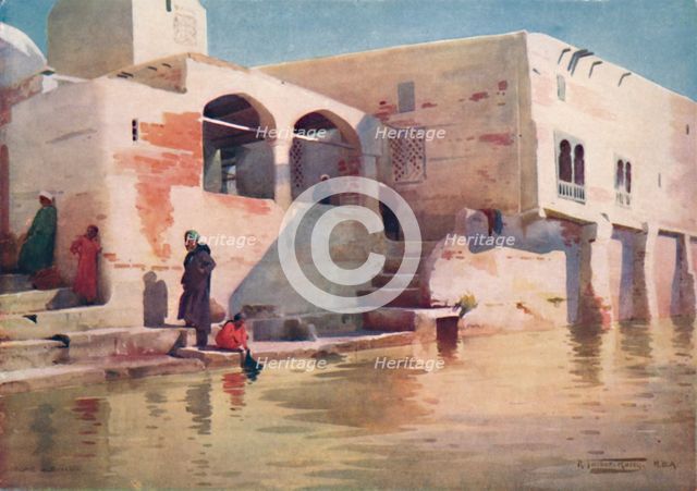 'A Water-Side Mosque at Menzala', c1880, (1904). Artist: Robert George Talbot Kelly.