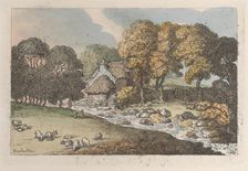 A Watercourse, from "Views in Cornwall", 1812., 1812. Creator: Thomas Rowlandson