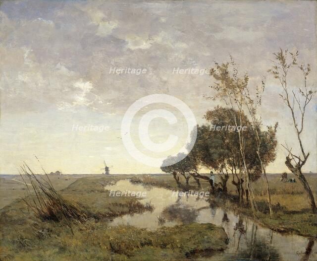 A Watercourse near Abcoude, 1878. Creator: Paul Joseph Constantin Gabriel.