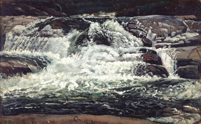A Waterfall, 1833. Creator: Knud Baade.