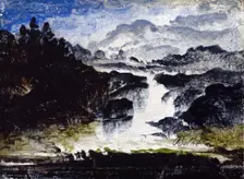 A Waterfall, probably 1860s. Creator: Peder Balke