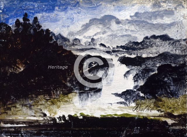 A Waterfall, probably 1860s. Creator: Peder Balke.