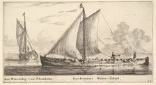 A "Watership" Carrying Water for Salt Works and Another One Carrying Water for the..., 17th century. Creator: Reinier Zeeman
