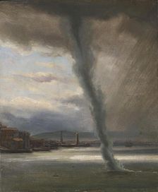 A Waterspout on the Bay of Naples, 1833. Creator: Thomas Fearnley