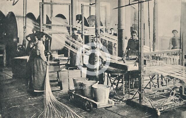 'A Wax Taper-making Plant', 1917. Artist: Unknown.