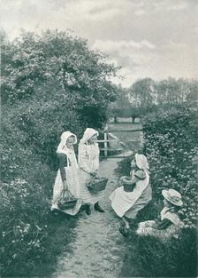 A Wayside Gossip c1903. Artist: HC Wharton &Co