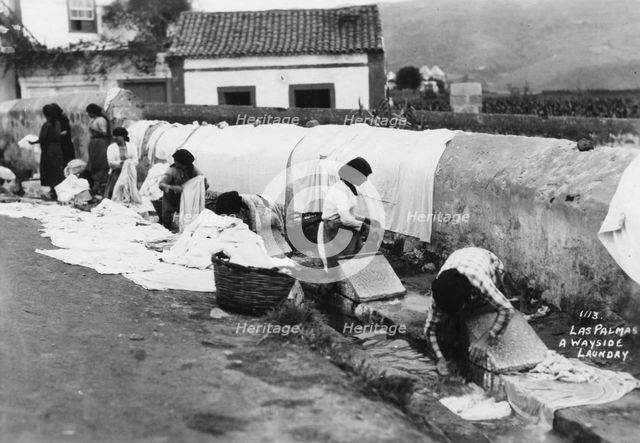 A wayside laundry, Las Palmas, Gran Canaria, Canary Islands, Spain, 20th century. Artist: Unknown
