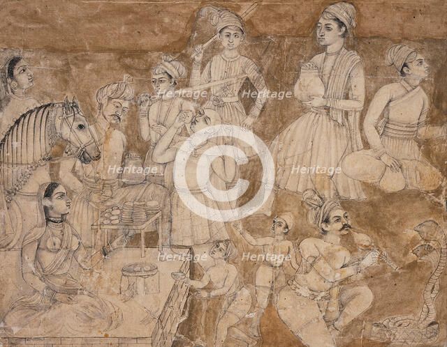 A Wayside Refreshment Stall, between 1750 and 1775. Creator: Unknown.