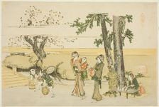 A Wayside Scene (Oji), Japan, 1801-04. Creator: Hokusai