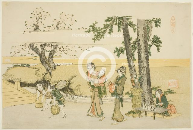 A Wayside Scene (Oji), Japan, 1801-04. Creator: Hokusai.