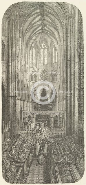 A Wedding at the Abbey, 1872.  Creator: Paul Jonnard.