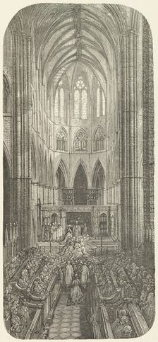A Wedding at the Abbey, 1872. Creator: Paul Jonnard
