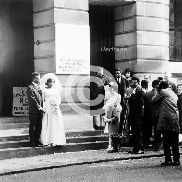 A wedding, Camden, London, 1969. Creator: Henry Grant.