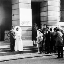A wedding, Camden, London, 1969. Creator: Henry Grant
