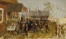 A wedding in aland, sketch, 1868. Creator: Karl Emanuel Jansson