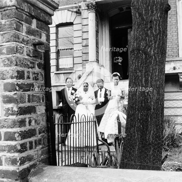A wedding, London, 1957. Creator: Henry Grant.