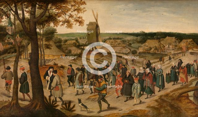 A Wedding Procession, 1630. Creator: Pieter Brueghel the Younger.
