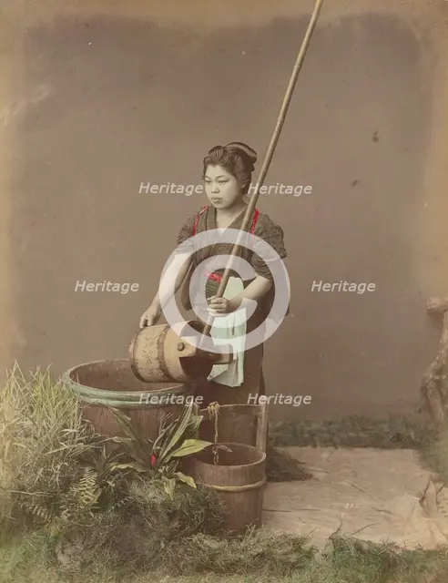 A Well, 1870s-1890s. Creator: Kusakabe Kimbei.