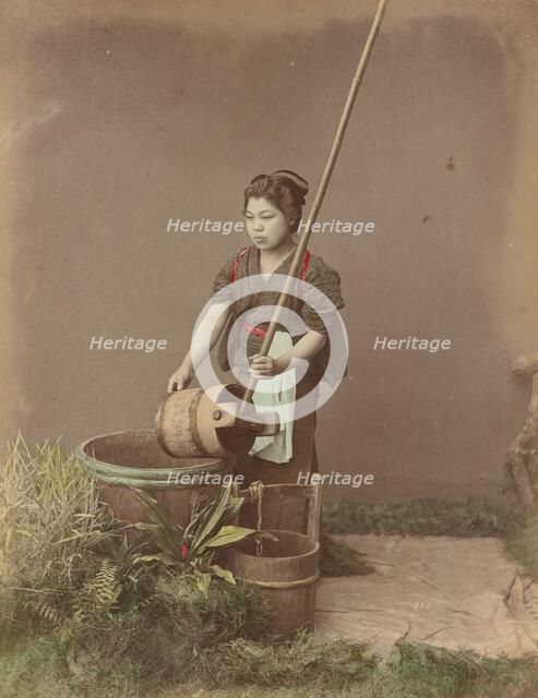 A Well, 1870s-1890s. Creator: Kusakabe Kimbei.