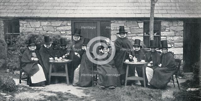 A Welsh tea party, 1912. Artist: Unknown.
