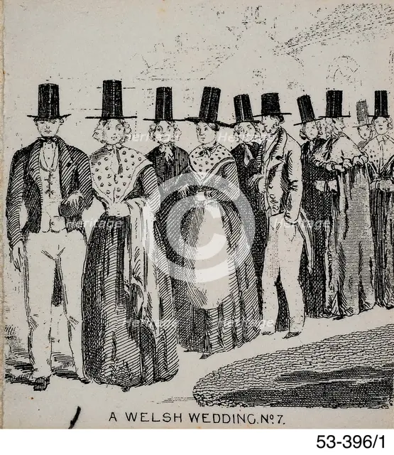 A Welsh Wedding. No. 7., c1840. Creator: Newman & Co.