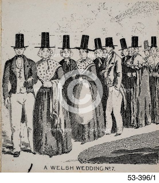 A Welsh Wedding. No. 7., c1840. Creator: Newman & Co.