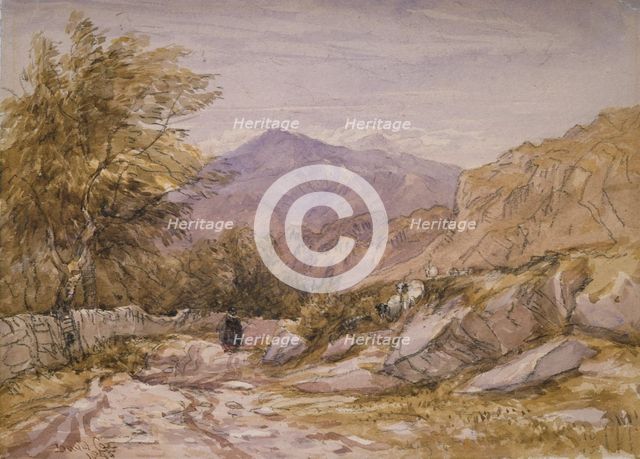 A Welsh Mountain Road, 1845. Creator: David Cox the Elder.