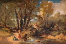 A Welsh Stream 1843. Artist: William James Muller