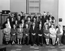 A Wesleyan church conference group from the South Yorkshire town of Mexborough, 1963. Creator: Michael Walters