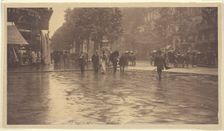 A Wet Day on the Boulevard, Paris, 1894. Creator: Alfred Stieglitz