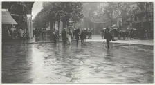 A Wet Day on the Boulevard, Paris, 1894, printed 1918/32. Creator: Alfred Stieglitz