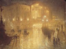 A Wet Night at Piccadilly Circus, 1910. Creator: Arthur Hacker
