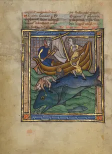 A Whale; Bestiary, about 1270. Creator: Unknown
