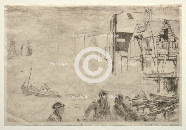 A Wharf. Creator: James McNeill Whistler (American, 1834-1903).