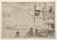 A Wharf. Creator: James McNeill Whistler (American, 1834-1903)