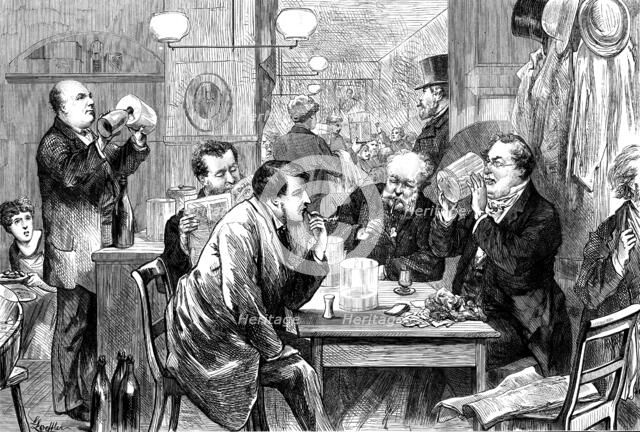 A white-beer room, Berlin, 1873. Creator: Unknown.