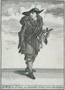 A White Line, a Cloaths Line, or a Jack Line Cries of London, (c1688?). Artist: Anon