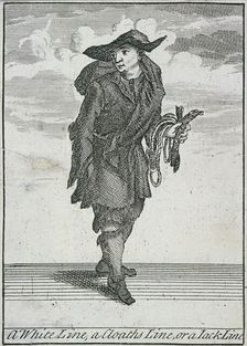 A White Line, a Cloaths Line, or a Jack Line Cries of London, (c1688?). Artist: Anon