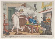 A White Sergeant giving the word of command - "Come to Bed you drunken sot", May 2..., May 25, 1807. Creator: Unknown