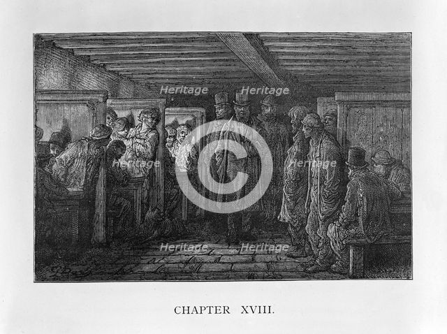 'A Whitechapel Coffee House', 1872. Creator: Adolphe François Pannemaker.