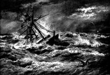 A Winter Gale on the Goodwins, 1895. Creator: George Meisenbach