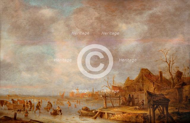 A winter day outside Haarlem, Between 1638 and 1640. Creator: Ostade, Isaac van  .