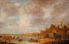 A winter day outside Haarlem, Between 1638 and 1640. Creator: Ostade, Isaac van