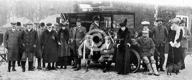 'A Winter Day's Shooting at Sandringham', Norfolk, c1902-1910 (1910). Artist: Unknown