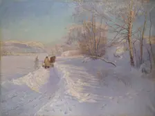 A Winter Morning after a Snowfall in Dalarna, 1893. Creator: Anshelm Schultzberg