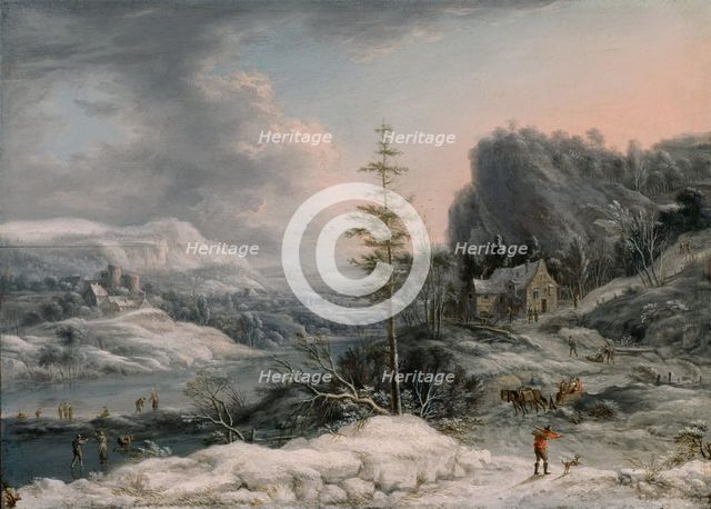 A Winter Scene, c1700. Creator: Jan Griffier I.