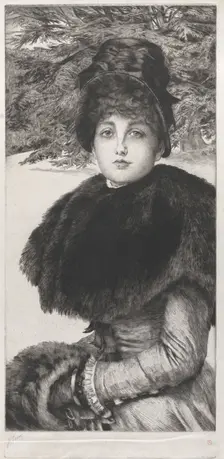 A Winter's Walk, 1880. Creator: James Tissot