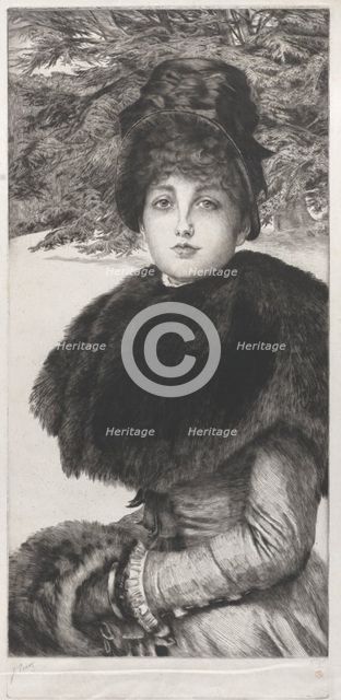A Winter's Walk, 1880. Creator: James Tissot.