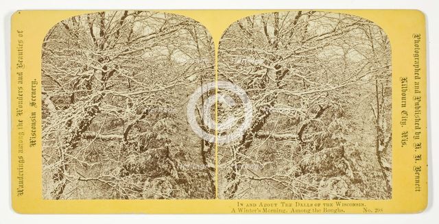 A Winter's Morning. Among the Boughs, 1870/1908. Creator: Henry Hamilton Bennett.